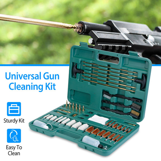 1Pc Universal Gun Cleaning Kit Gun Cleaning Brushes Mops Muff Guard With Carrying Case For Rifles Pistols Handguns Shotguns