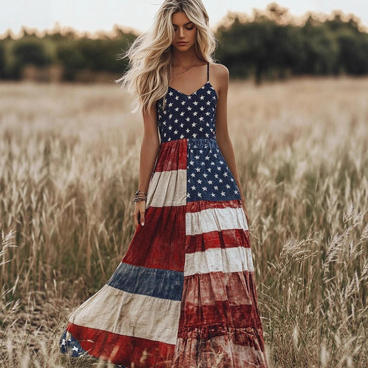 Womens Creative Floral Plus-Size Loose All-Match Dress