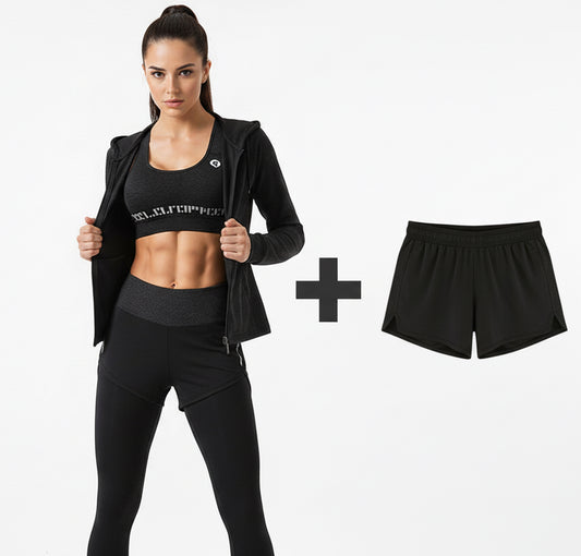 5Pcs Women's Yoga Sets Outdoor Running Yoga Quick Dry